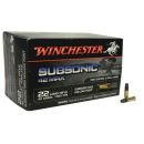 Munitions Winchester Subsonic 42max Cal.22lr Hollow point