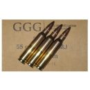 Munitions cartouches à balles GGG cal.223 Rem 5.56x45 FMJ 55gr GGG  Boîte de 50 cartouches.