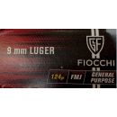 Munition Fiocchi cal.9mm para FMJ 124gr