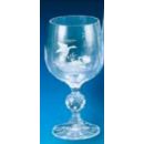 Lot de 6 verres à vin blanc série claudia en cristal motifs chasse