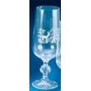 Lot de 6 verres tulipes à bière série claudia en cristal motifs chasse