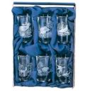 Coffret verres à eau de vie de chasse