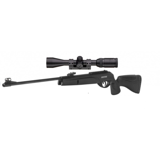 Carabine à air comprimé Gamo Socom 1000 Tactical Combo Cal. 4.5 20J +  Lunette 3-9x40 (réticule lumineux)