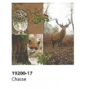 Serviette Papier de table Motif Chasse Cerf Renard