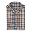 CHEMISE BLASER TWILL CLASSIC BERT GRIS/ MARRON TAILLE L