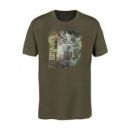 T-shirt de chasse Percussion serigraphié cerf