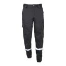 PANTALON PERCUSSION ACTION BANDE REFLECHISSANTE NOIR