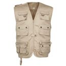 GILET PERCUSSION REPORTER UNI BEIGE