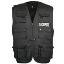 GILET PERCUSSION REPORTER SECURITE NOIR