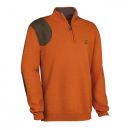 Pull Club Interchasse col zippé WILFRIED orange