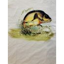 T-shirt pêche LOVERGREEN carpe coloris sable