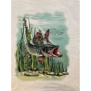 T-shirt Pêche LOVERGREEN Brochet Coloris Sable 