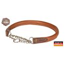 COLLIER CHIEN CUIR BRUN HALSBAND YAKLEDER