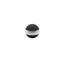 BOULE DE LEVIER JAKELE POUR BLASER R8 R93 NOIRE AVEC CERCLAGE ARGENT