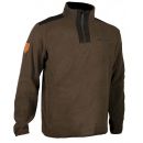 Pull de chasse Somlys Col Montant Zippe