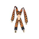 Bretelles élastique SOMLYS orange et marron