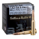 MUNITIONS SELLIER & BELLOT CALIBRE 7,62x54R FMJ 11.7G 180GR VRAC PAR 50