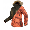 VESTE HART ALTAI J2D FEMME REVERSIBLE VERT/ ORANGE