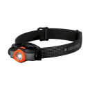 LAMPE FRONTALE LED LENSER MH3 NOIR ET ORANGE
