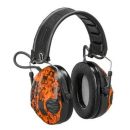 CASQUE 3M PELTOR SPORTTAC - COQUILLES VERTES/ORANGES DIGITAL CAMO