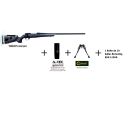 PACK CARABINE VANGUARD WEATHERBY PRECISION SPORTER CAL.6.5 CREEDMOOR FILETE 1/2X28+SILENCIEUX A-TEC H2-1+BIPIED+1 BOITE DE MUNITION