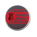 PLOMBS UMAREX GREEN FLATHEAD SANS PLOMB TETE PLATE CAL.4.5MM 0.35GR PAR 200 