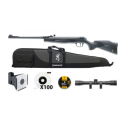 Pack Carabine à air comprimé Browning X-Blade II cal 4.5 -19.9J + lunette + fourreau + cibles + plombs + porte cible