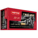 50 munitions NORMA tac-22 subsonic cal.22lr 40gr 2.6g 