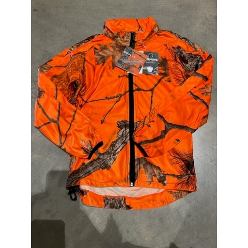 VESTE DE CHASSE ENFANT SOMLYS ORANGE/VERT