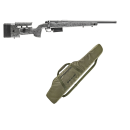 Carabine BERGARA BA14-R Trainer steel gaucher cal.17hmr sans organe de visée canon de 51cm + fourreau