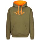 Pull sweatshirt BLASER Hoody olive/orange