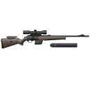 Carabine Browning Maral COMPOSITE BROWN HC Cal.300 win mag canon 56cm Lunette KITE K6 1.6-10X42 avec SILENCIEUX IRIDIUM IR34 MAX CAL.300W M14