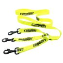 Laisse pour 3 chiens canihunt HUNTER Coupleur Plate Jaune 150 cm