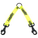 ACCOUPLE 2 CHIENS CANIHUNT HUNTER SANGLE PLATE JAUNE 30CM