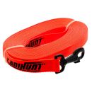 LONGE POUR CHIEN CANIHUNT HUNTER ECO PLATE 10M POLYESTER ORANGE 25MM