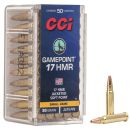 Munitions CCI 17HMR GAMEPOINT SOFT POINT SMALL GAME 20GR