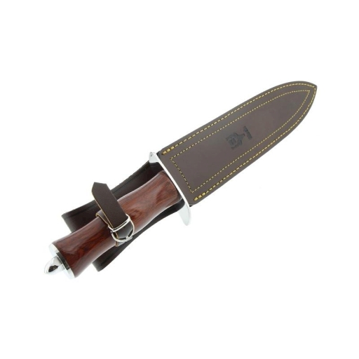 Couteau de chasse et de camping à lame fixe Buck Knives Buck 119, avec étui  en cuir