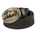 Ceinture FRITZMANN Cuir Boucle Sanglier 