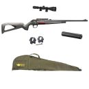 Carabine WINCHESTER xpert compo cal.22lr 1/2x20 canon 46cm + lunette 3-9x40 + colliers + silencieux + fourreau 