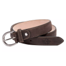 CEINTURE SAUER FEMME CUIR MARRON 115CM