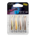 KIT LEURRES SOUPLES FOX RAGE MICRO TIDDLER FAST MIXED UV 5CM - PAR 4