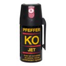 Aérosol lacrymogène KO JET poivre 40ml auto défense