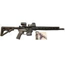 PACK CARABINE TYPE AR15 DIAMONDBACK DB15 cal.223 16'' NOIR + POINT ROUGE + MAGNIFIER