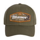 Casquette BLASER badge verte et camo huntec orange