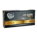 Munitions balles MFS cal.45 ACP 230gr FMJ 14.9g par 50