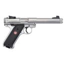 Pistolet RUGER MARK IV TARGET Cal.22LR INOX FILETE 