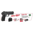 Pack Cerise pistolet GAMO PT-85 BlowBack + cibles + housse + 5 co2 + 1 boite de plombs