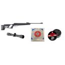 Carabine à air comprimé CROSMAN vital shot cal.4.5 19.9J + lunette 4X32 + cibles + plombs 