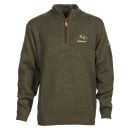 Pull percussion col cheminée brodé sanglier ancien modèle