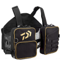 Gilet de pêche DAIWA wading noir et doré